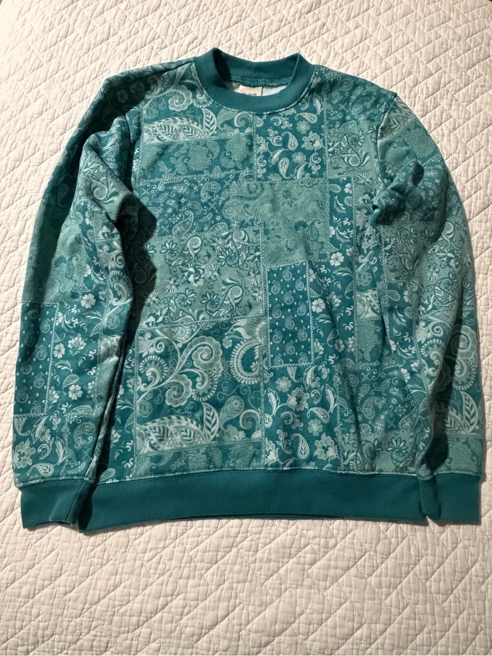 Blair Paisley Patchwork Crewneck Sweater - Women